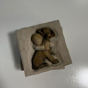 Willow Tree Dog Box - Trinket Dish